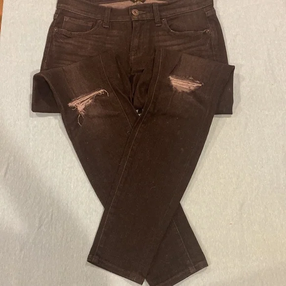 Lucky Brand 4/27 Black Ripped Jeans - Picture 5 of 7